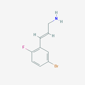 3-(5-Bromo-2-fluorophenyl)prop-2-en-1-amine