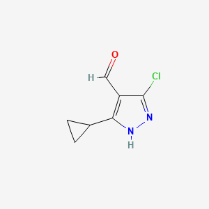 5-Chloro-3-cyclopropyl-1H-pyrazole-4-carbaldehyde