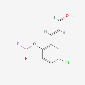 3-(5-Chloro-2-(difluoromethoxy)phenyl)acrylaldehyde