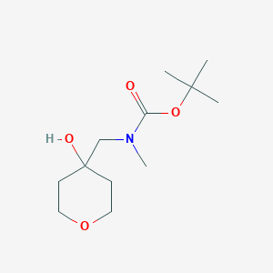 tert-butyl N-[(4-hydroxyoxan-4-yl)methyl]-N-methylcarbamate