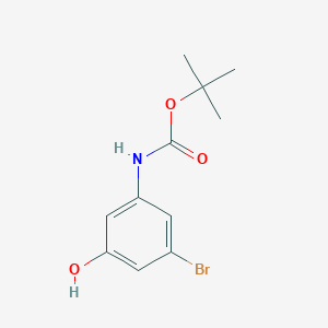 Tert-butyl n-(3-bromo-5-hydroxyphenyl)carbamate