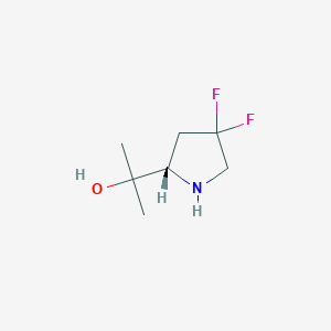 2-[(2S)-4,4-difluoropyrrolidin-2-yl]propan-2-ol