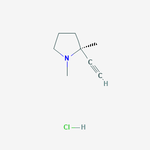 (2S)-2-ethynyl-1,2-dimethylpyrrolidinehydrochloride