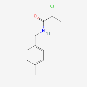 molecular formula C11H14ClNO B1355648 2-chloro-N-(4-methylbenzyl)propanamide CAS No. 91131-15-6