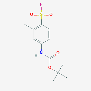 tert-butyl N-[4-(fluorosulfonyl)-3-methylphenyl]carbamate