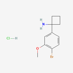 1-(4-Bromo-3-methoxyphenyl)cyclobutan-1-amine hydrochloride