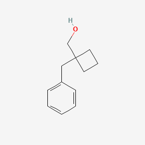 molecular formula C12H16O B13556520 (1-Benzylcyclobutyl)methanol CAS No. 433219-87-5