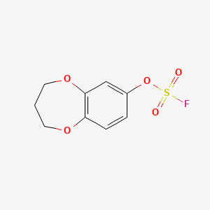 molecular formula C9H9FO5S B13556552 3,4-dihydro-2H-1,5-benzodioxepin-7-yl fluoranesulfonate 