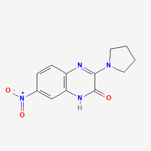 7-Nitro-3-(pyrrolidin-1-yl)-1,2-dihydroquinoxalin-2-one