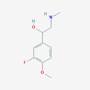 1-(3-Fluoro-4-methoxyphenyl)-2-(methylamino)ethan-1-ol