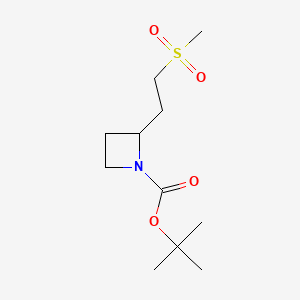 Tert-butyl 2-(2-methanesulfonylethyl)azetidine-1-carboxylate