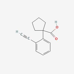 1-(2-Ethynylphenyl)cyclopentane-1-carboxylic acid