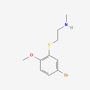 {2-[(5-Bromo-2-methoxyphenyl)sulfanyl]ethyl}(methyl)amine