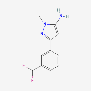 3-[3-(difluoromethyl)phenyl]-1-methyl-1H-pyrazol-5-amine