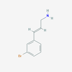 molecular formula C9H10BrN B13556721 3-(3-Bromophenyl)prop-2-en-1-amine 