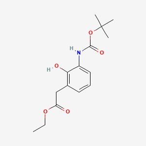 Ethyl 2-(3-((tert-butoxycarbonyl)amino)-2-hydroxyphenyl)acetate