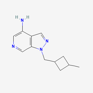 1-[(3-methylcyclobutyl)methyl]-1H-pyrazolo[3,4-c]pyridin-4-amine