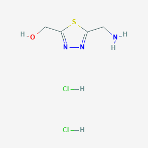 [5-(Aminomethyl)-1,3,4-thiadiazol-2-yl]methanol dihydrochloride