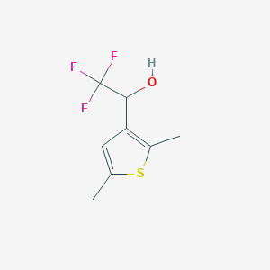 molecular formula C8H9F3OS B13556772 1-(2,5-Dimethylthiophen-3-yl)-2,2,2-trifluoroethan-1-ol 