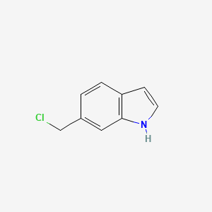 molecular formula C9H8ClN B13556773 6-(chloromethyl)-1H-indole 