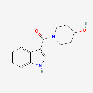 molecular formula C14H16N2O2 B13556807 1-(1H-indole-3-carbonyl)piperidin-4-ol 