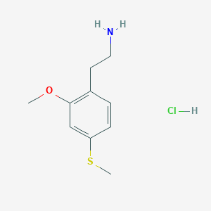 2-[2-Methoxy-4-(methylsulfanyl)phenyl]ethan-1-aminehydrochloride