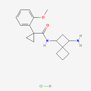 N-{3-aminospiro[3.3]heptan-1-yl}-1-(2-methoxyphenyl)cyclopropane-1-carboxamide hydrochloride