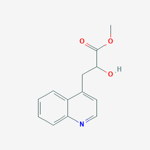 Methyl 2-hydroxy-3-(quinolin-4-yl)propanoate