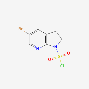 5-bromo-1H,2H,3H-pyrrolo[2,3-b]pyridine-1-sulfonyl chloride