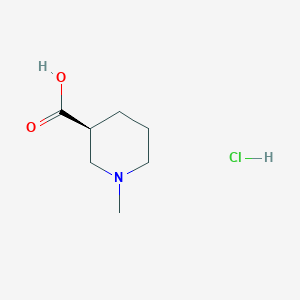 molecular formula C7H14ClNO2 B13556957 (3S)-1-methylpiperidine-3-carboxylicacidhydrochloride 