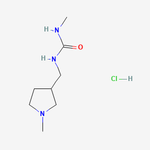 3-Methyl-1-[(1-methylpyrrolidin-3-yl)methyl]urea hydrochloride