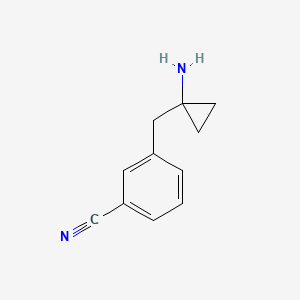 3-[(1-Aminocyclopropyl)methyl]benzonitrile