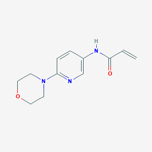 molecular formula C12H15N3O2 B13557023 N-[6-(morpholin-4-yl)pyridin-3-yl]prop-2-enamide 