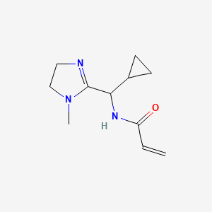 N-[cyclopropyl(1-methyl-4,5-dihydro-1H-imidazol-2-yl)methyl]prop-2-enamide