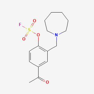 4-Acetyl-2-[(azepan-1-yl)methyl]phenyl sulfurofluoridate