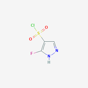 molecular formula C3H2ClFN2O2S B13557082 5-Fluoro-1h-pyrazole-4-sulfonyl chloride 