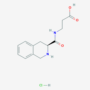 3-{[(3S)-1,2,3,4-tetrahydroisoquinolin-3-yl]formamido}propanoicacidhydrochloride