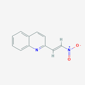 molecular formula C11H8N2O2 B13557104 2-(2-Nitroethenyl)quinoline CAS No. 68311-65-9