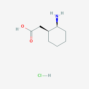 2-((1S,2S)-2-Aminocyclohexyl)acetic acid hydrochloride