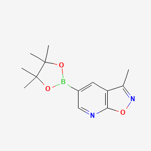 3-Methyl-5-(tetramethyl-1,3,2-dioxaborolan-2-yl)-[1,2]oxazolo[5,4-b]pyridine