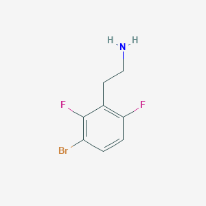 molecular formula C8H8BrF2N B13557160 2-(3-Bromo-2,6-difluorophenyl)ethan-1-amine 