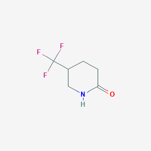 molecular formula C6H8F3NO B1355717 5-(三氟甲基)哌啶-2-酮 CAS No. 50549-24-1
