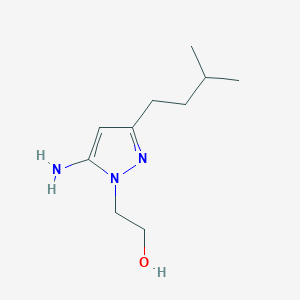 2-(5-Amino-3-isopentyl-1h-pyrazol-1-yl)ethan-1-ol