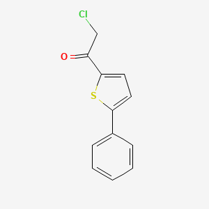 molecular formula C12H9ClOS B13557182 2-Chloro-1-(5-phenylthiophen-2-yl)ethan-1-one 