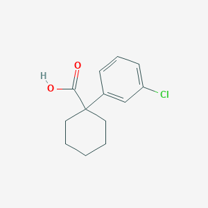 molecular formula C13H15ClO2 B1355719 1-(3-Chlorophenyl)cyclohexanecarboxylic acid CAS No. 610791-40-7