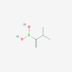 molecular formula C5H11BO2 B13557201 (3-Methylbut-1-en-2-yl)boronic acid 