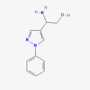 2-Amino-2-(1-phenyl-1h-pyrazol-4-yl)ethan-1-ol