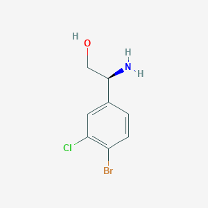 (2S)-2-Amino-2-(4-bromo-3-chlorophenyl)ethan-1-OL