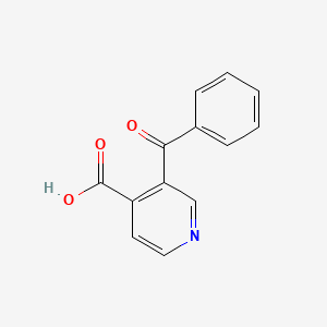 molecular formula C13H9NO3 B13557262 3-benzoylpyridine-4-carboxylic Acid 