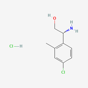 (2R)-2-amino-2-(4-chloro-2-methylphenyl)ethan-1-ol hydrochloride